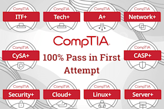 help you to get comptia, security, cysa, network, a plus certifications