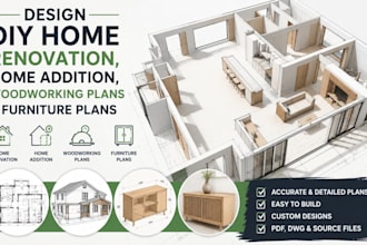 design DIY home renovation, home addition, woodworking plans and furniture plans