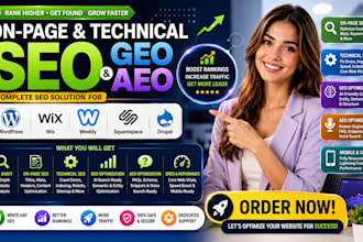 do onpage technical SEO GEO aeo for weebly wix squaurespace drupal wordpress