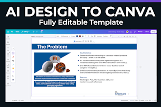 manually recreate your ai design into an editable canva template