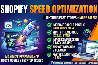 optimize shopify store speed and boost pagespeed core web vitals