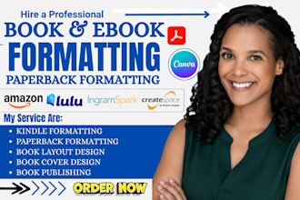 do manuscript formatting kindle ebook paperback book formatting, layout design