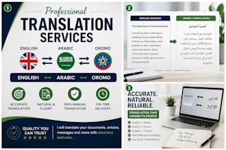 provide accurate oromo arabic translation