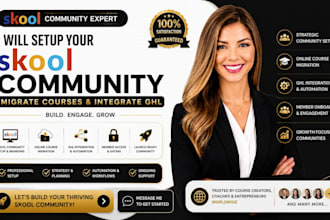 setup skool community, course migration, ghl CRM automation