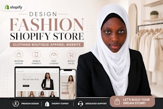 design fashion shopify store clothing boutique apparel shopify website