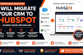 migrate your CRM to hubspot without data loss