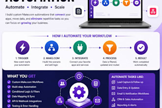 automate business workflows using make