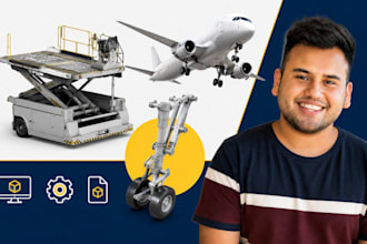 ground support equipment cad, aircraft cad, aviation cad expert modeling pro cad