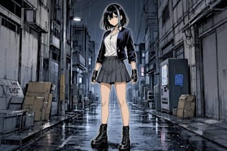 do comic illustrations for your anime and manga book pages