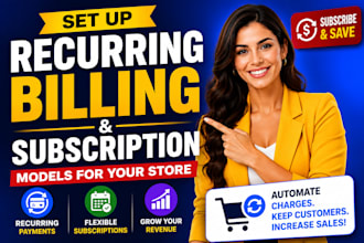 setup recurring billing and subscription models for prestashop or shopify store