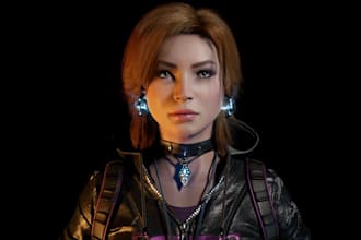 design realistic metahuman character and custom hair groom for ue5