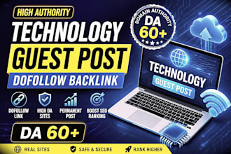 publish a high da tech guest post with dofollow SEO backlinks