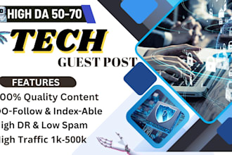 publish a high da tech guest post with dofollow SEO backlinks