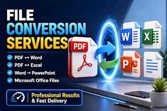 professionally convert PDF, word, excel and powerpoint files
