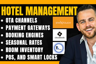 setup hotel management via cloudbeds mews hotelogix stayntouch guestline protel