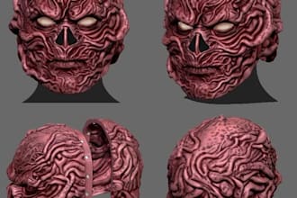 create prinit and paint custom mask 3d helmet cosplay halloween mask