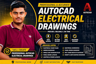 create accurate and professional autocad electrical drawings