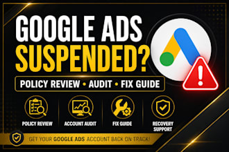 audit and fix google ads suspension and policy issues
