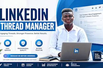 write viral linkedin threads and manage your profile