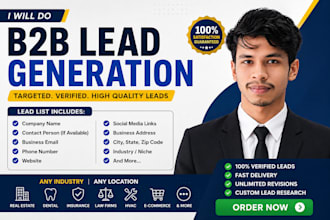 do manual b2b lead generation and web research