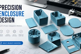 design 3d electronic prototype product, product enclosure, technical cad model