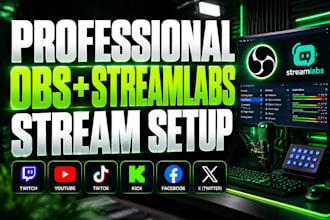 setup obs studio for twitch, youtube, kick and tiktok livestream