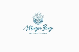 design bar café lounge mayabay logo