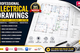 design electrical drawings, single line diagram, panel schedule load calculation