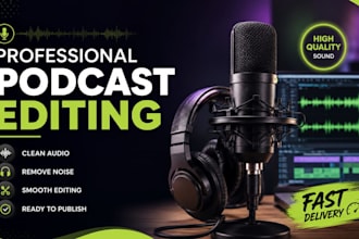 professionally edit your podcast videos into polished engaging content
