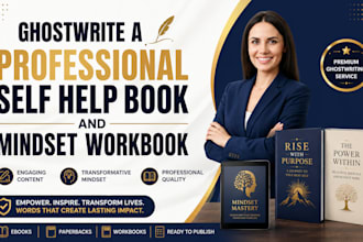 ghostwrite a professional self help book and mindset workbook