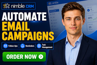automate nimble CRM email campaign customer follow ups reminders and task manage
