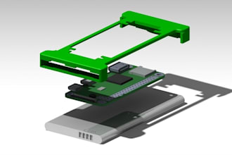 design 3d cad enclosure, assembly, technical drawings and stl files