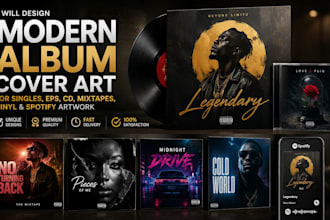design modern album cover art for singles,eps,cd mixtapes,vinyl,spotify artwork
