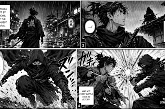 draw manga comic webtoon illustration