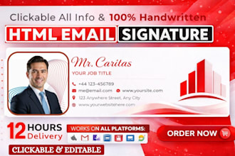 do professional clickable html email signature, business gmail outlook