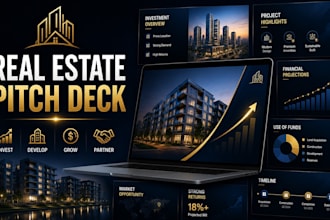 design real estate investment pitch deck presentation for capital raise