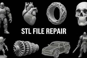 edit 3d file stl scan cleanup repair mesh 3d modify  optimize 3d model printing