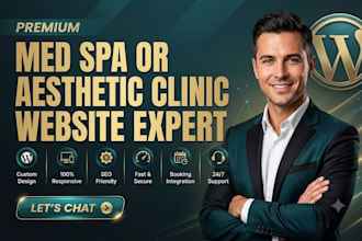 design a premium med spa or aesthetic clinic website with booking integration