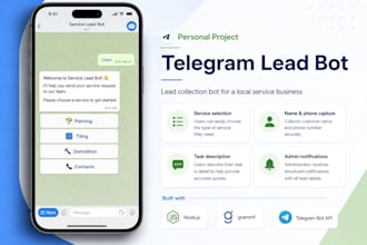 build a telegram lead generation bot for your business