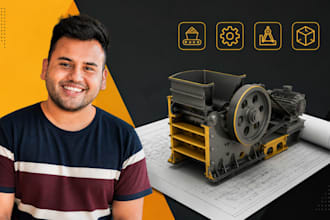 mining equipment cad, mining cad, heavy cad, crusher cad, 3d cad expert