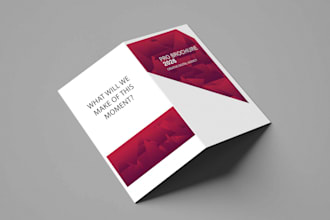 create a modern, professional, and bifold brochure