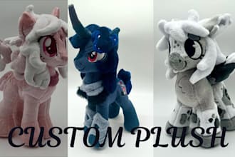 make custom plush toy stuffed animals handcrafted amigurumi toys