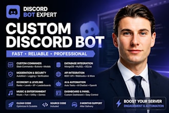 create custom discord bot python discord bot api integration automation