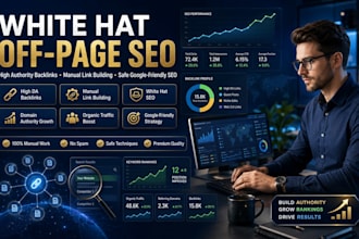 provide white hat off page SEO and authority backlinks