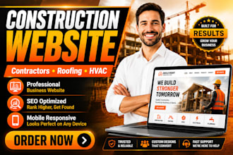 build contractor, construction or roofing website