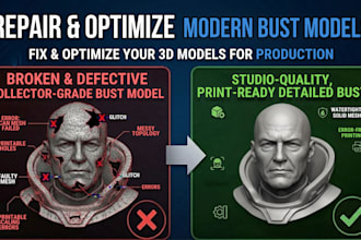 repair stl files, fix 3d models, and optimize for 3d printing in solidworks
