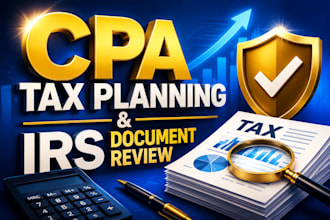 provide US CPA tax planning and irs document review