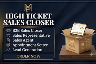 be your high ticket closer sales representative b2b sales virtual assistant