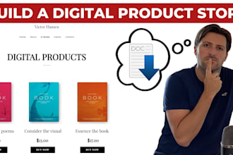 build a digital product store for ebooks, templates, and digital downloads