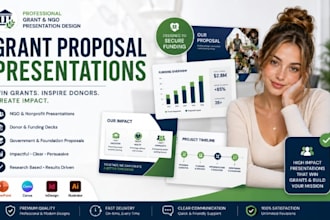 design grant proposal presentation ngo deck nonprofit powerpoint design